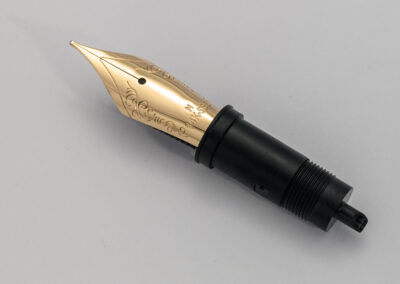 Schreibfeder-System 14Kt-Gold mit Prägung Floral-2