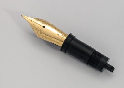 Schreibfeder-System 18Kt-Gold mit Prägung Floral