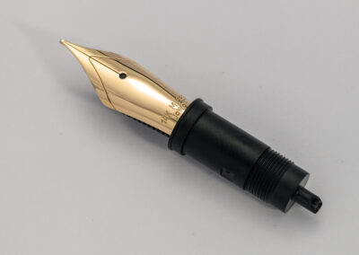 Schreibfeder-System 14Kt-Gold mit Prägung Linie